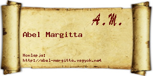 Abel Margitta névjegykártya